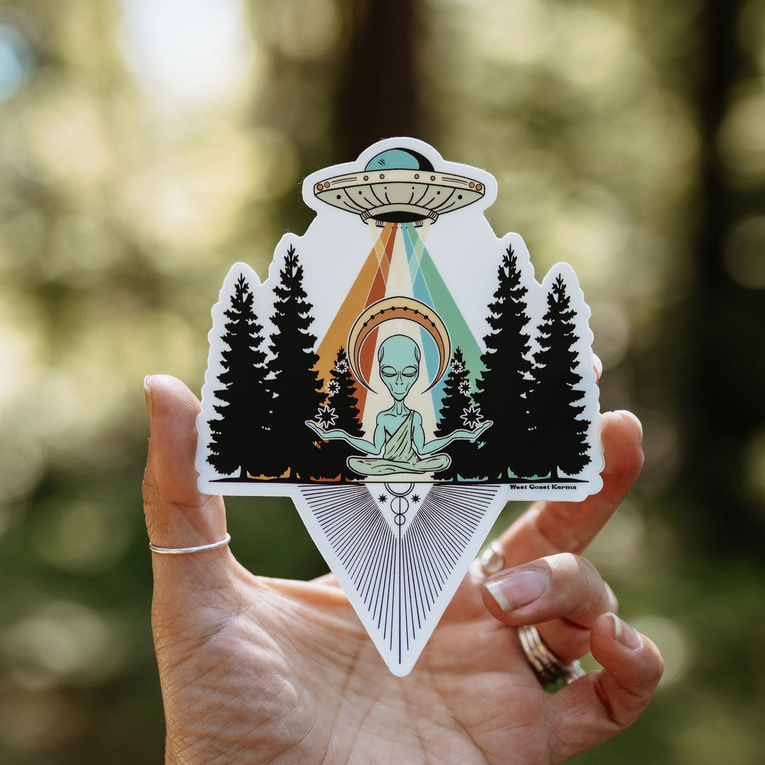 West Coast Alien Sticker