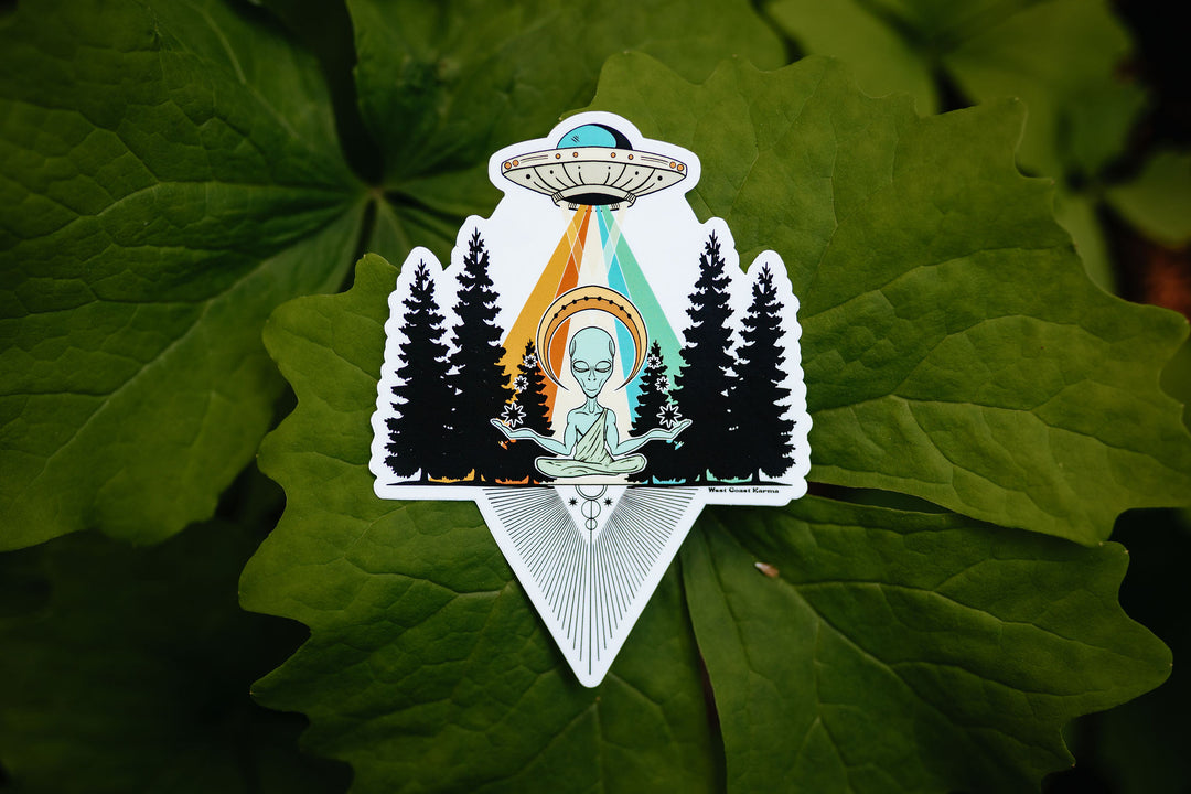 West Coast Alien Sticker