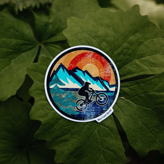 Retro Mountain Bike Sticker
