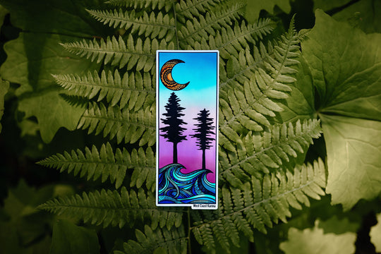Sunset Waves Sticker