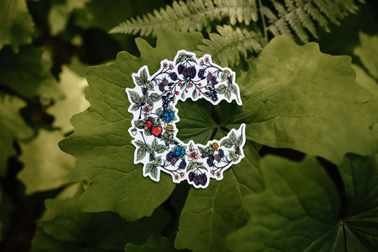 Berry Moon Clear Sticker