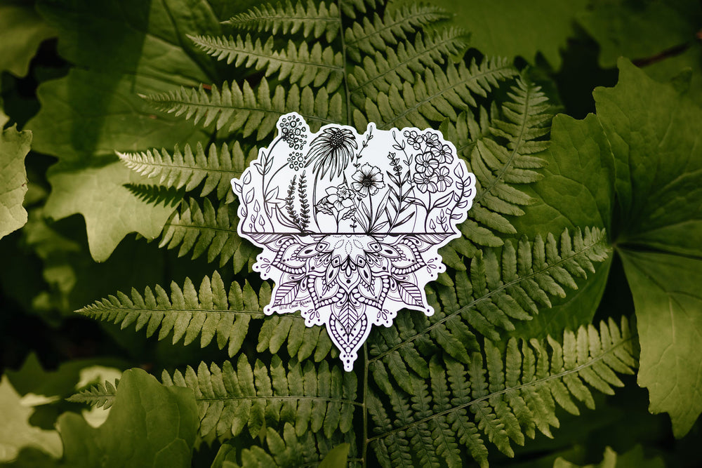 Wildflower Mandala Sticker
