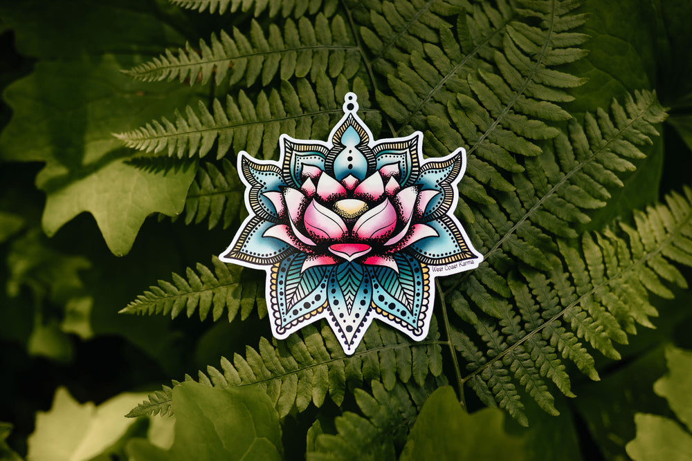 Pink Lotus Sticker