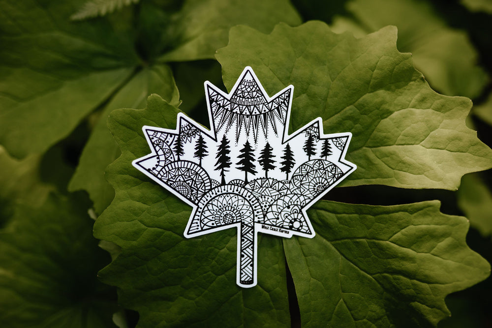 Nature Canadian Maple Leaf Sticker