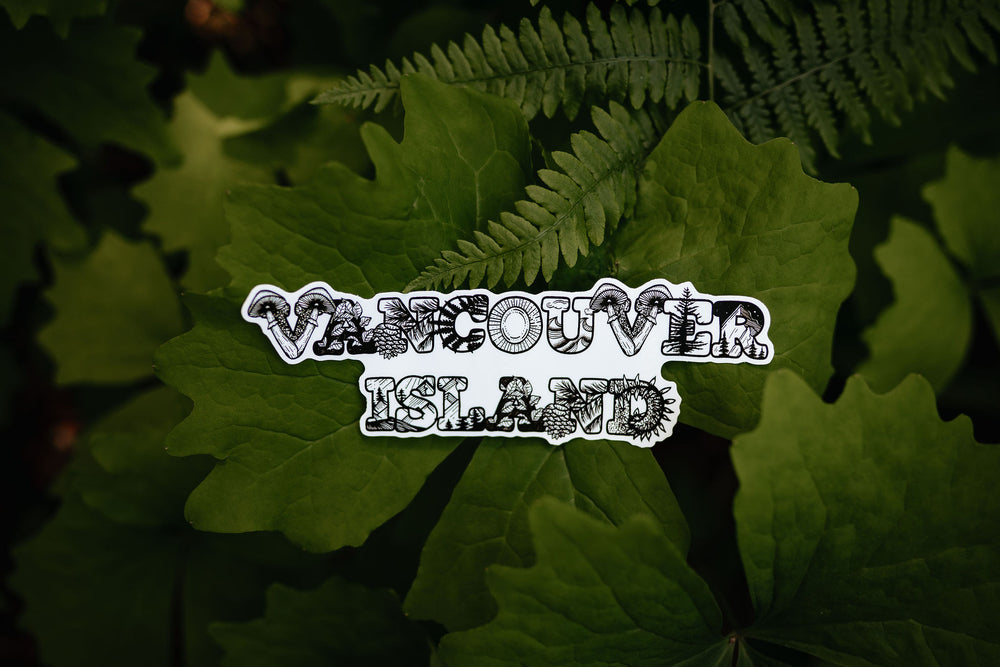 Vancouver Island Words Sticker