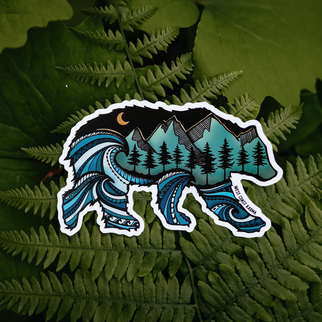 Nature Bear Vinyl Sticker