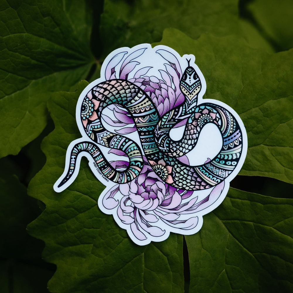 Feminine Snake Sticker
