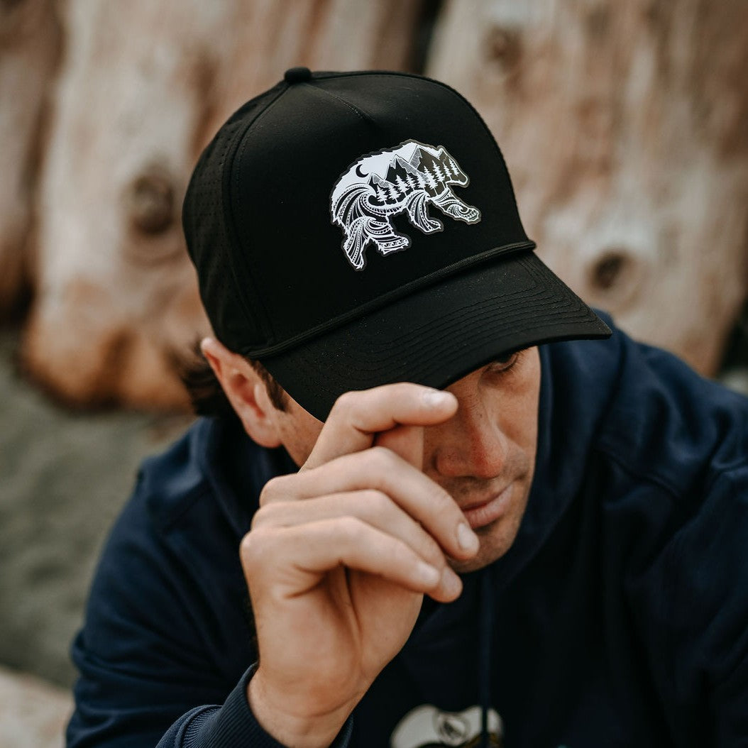 Spirit Bear Performance Hat- Black