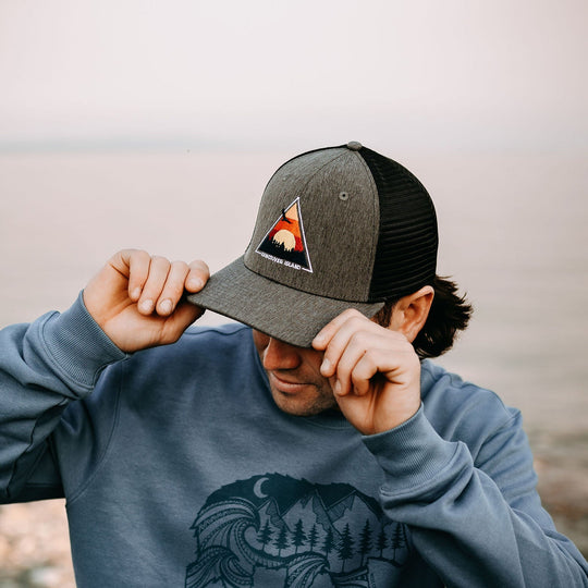 Sunset Eagle VI Trucker Hat- Charcoal/Black
