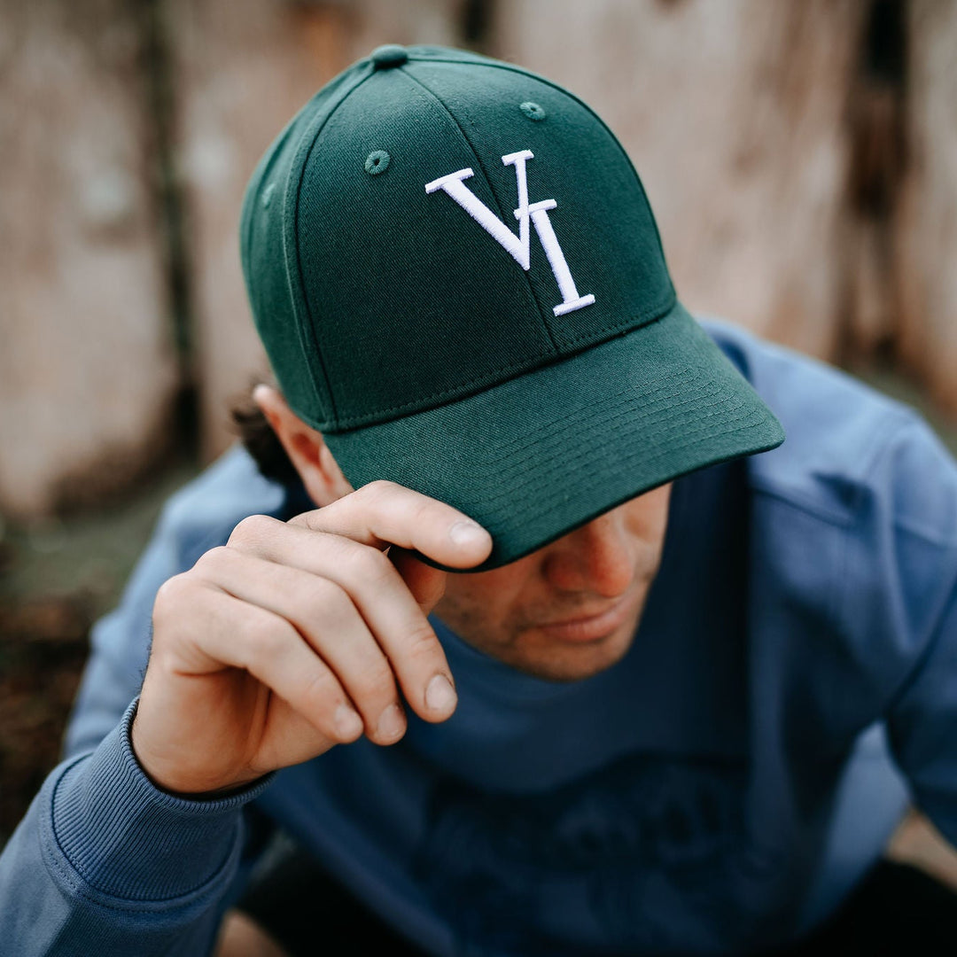 VI Baseball Snapback Hat- Forest