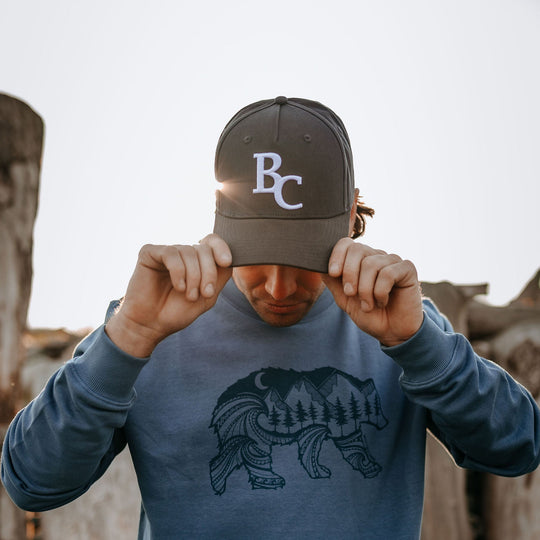 BC Unstructured Baseball Hat- Natural