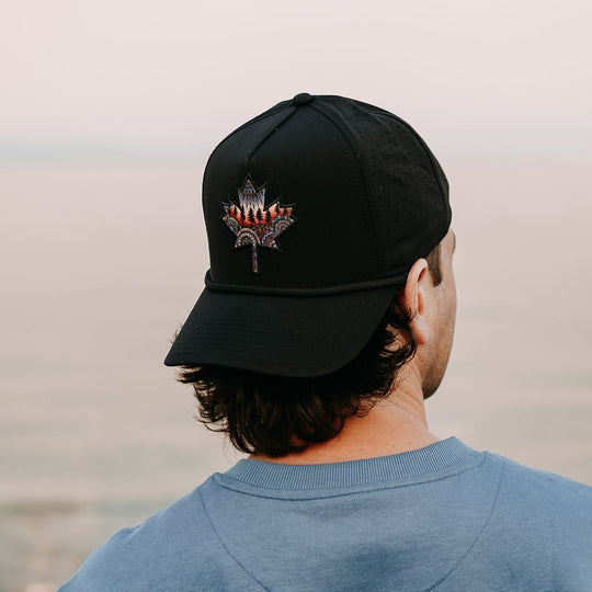 Maple Leaf Performance Hat- Black