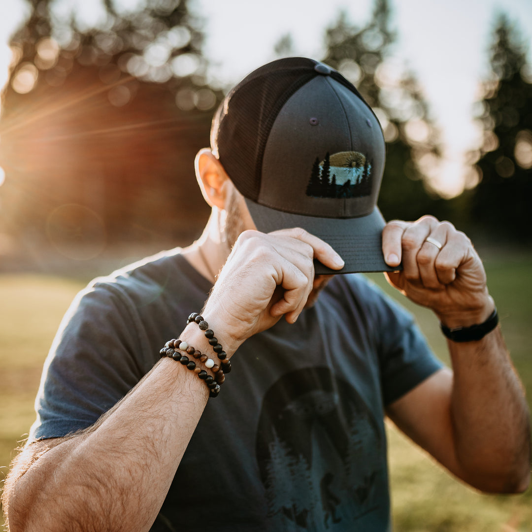 Sasquatch Stroll Trucker Hat - Charcoal Grey