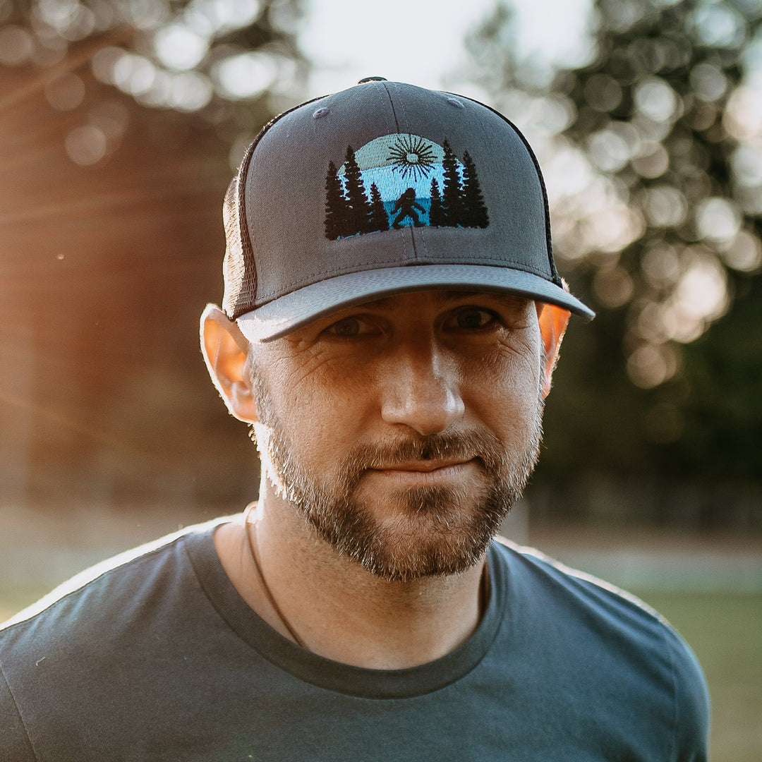 Sasquatch Stroll Trucker Hat - Charcoal Grey
