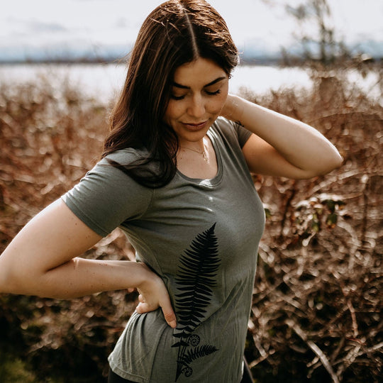 Sword Fern Bamboo/Organic Cotton Tee *Made in Canada*