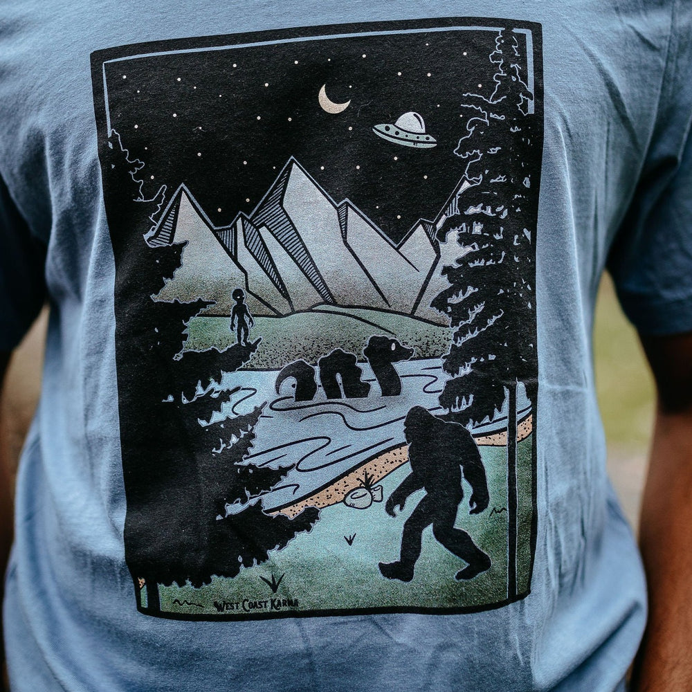 Multi Cryptid Tee in Steel Blue