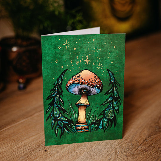 Amanita Mushroom Card