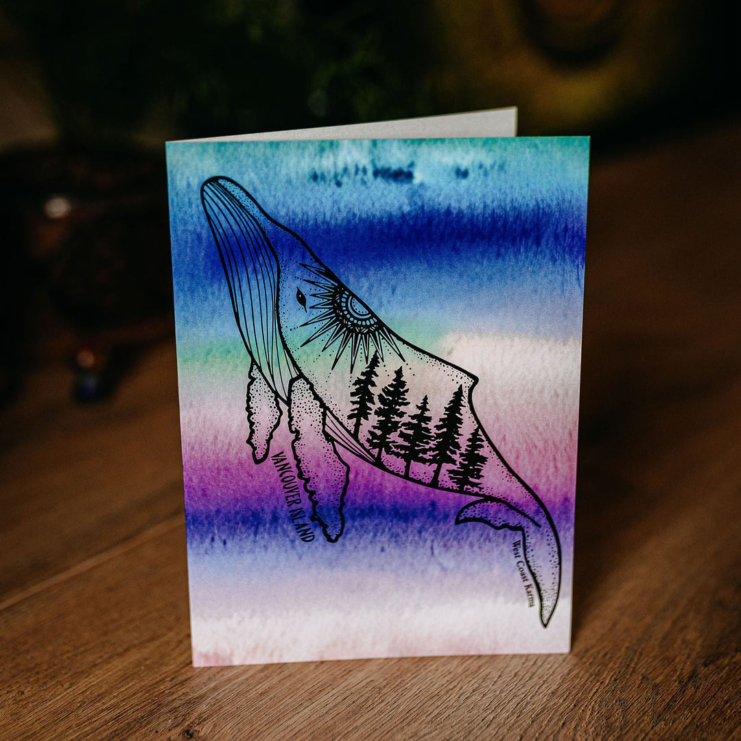 Humpback Vancouver Island Greeting Card