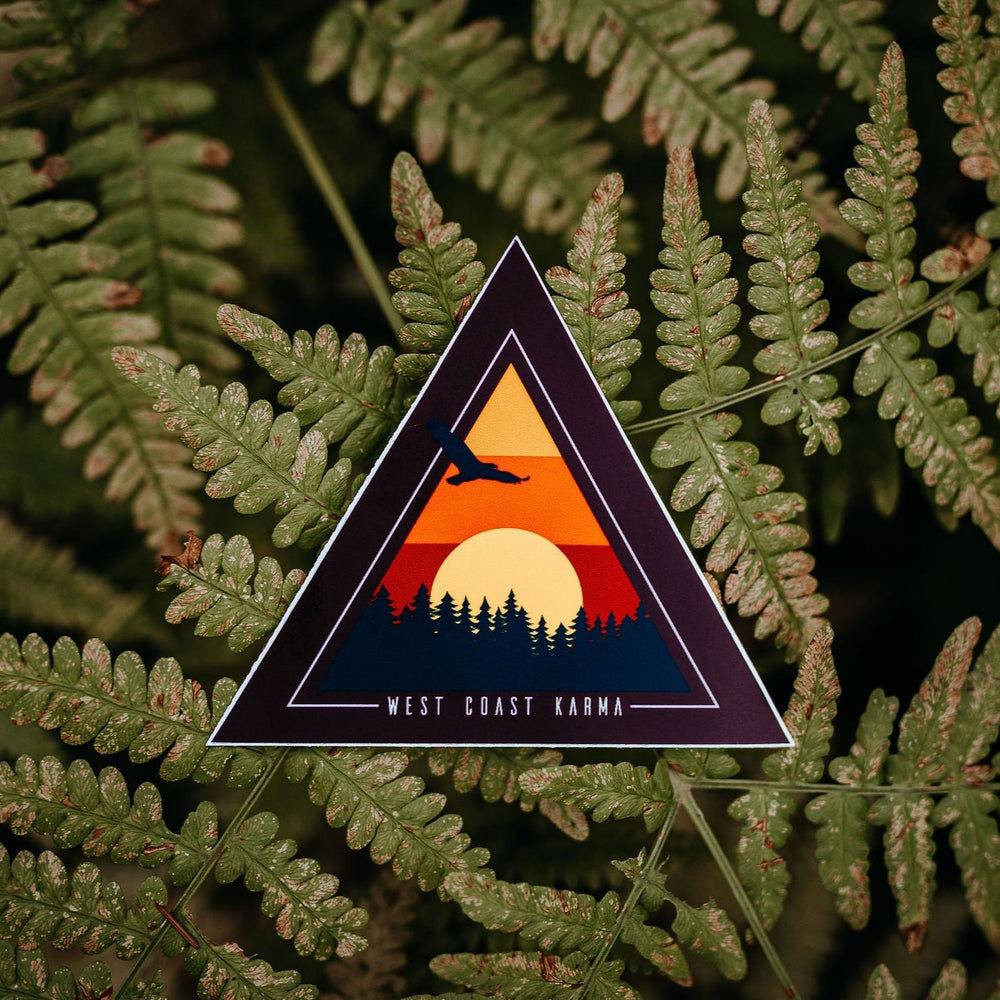 Eagle Sunset Tree Range Sticker