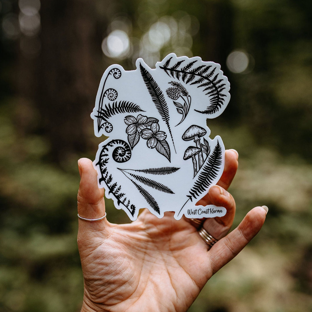 West Coast Foliage Sticker