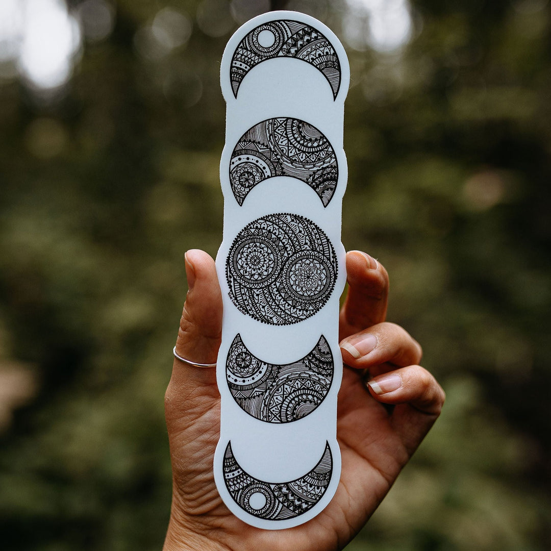 Mandala Moon Phase Sticker