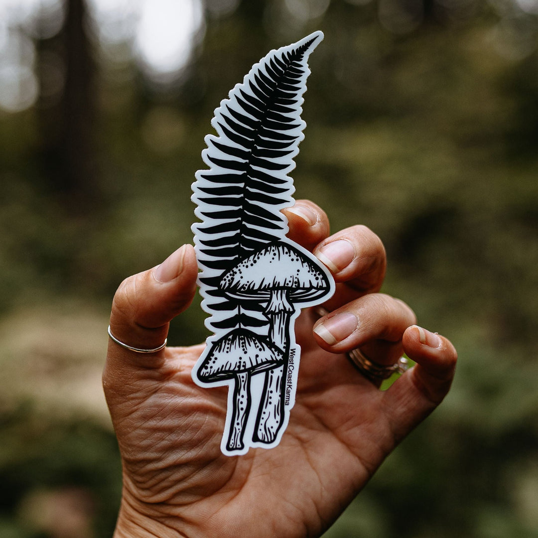 Mushroom Fern Sticker