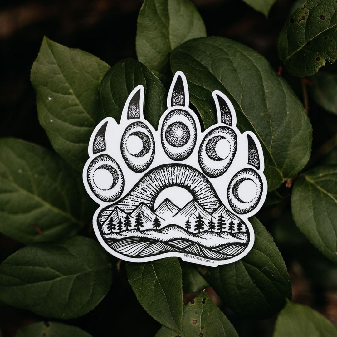 Nature Bear Paw Sticker