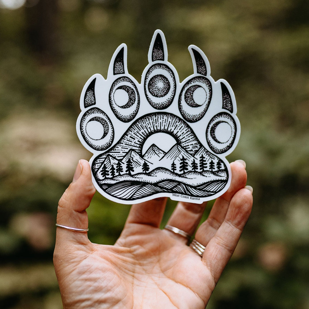 Nature Bear Paw Sticker