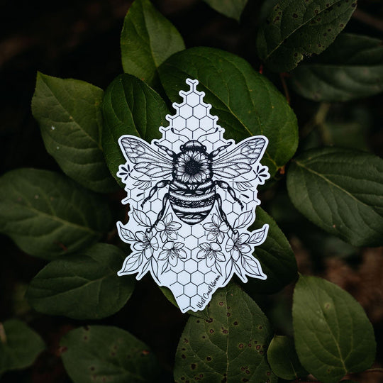 Honeycomb Bee Sticker