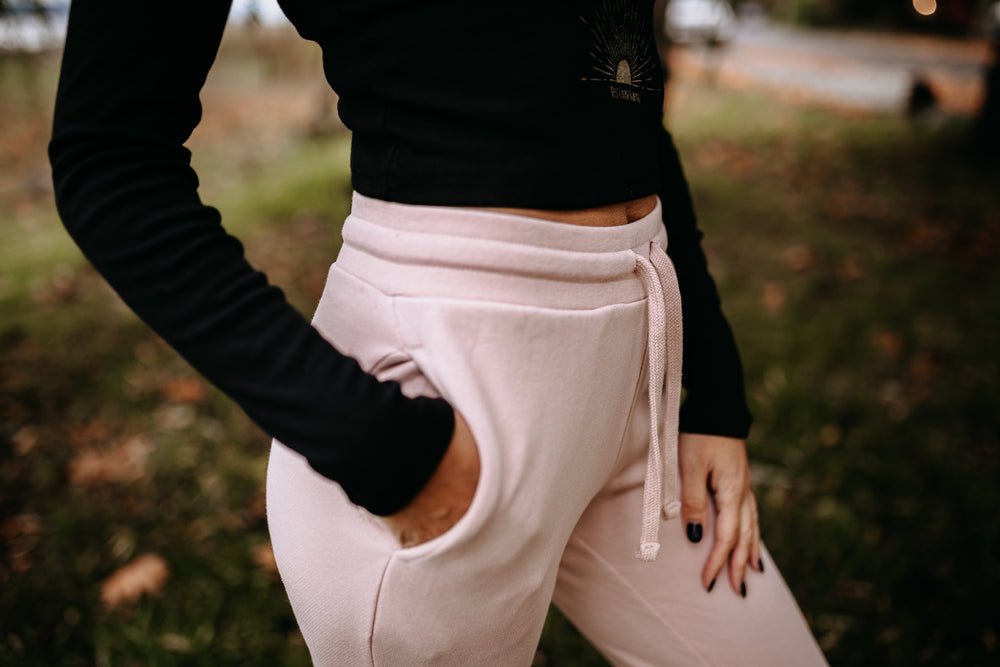 Moon Phase Joggers in Rose