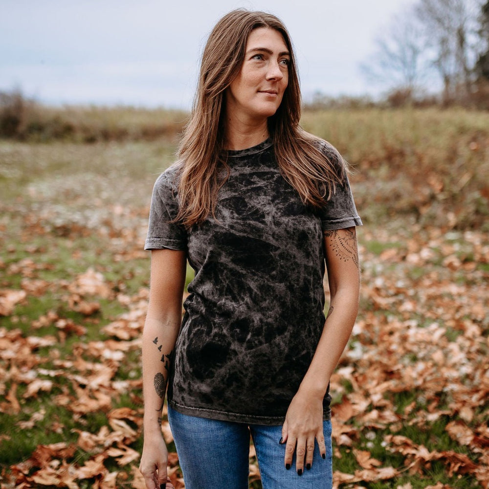 The Empress Vintage Style Unisex Tee in Cloud Black
