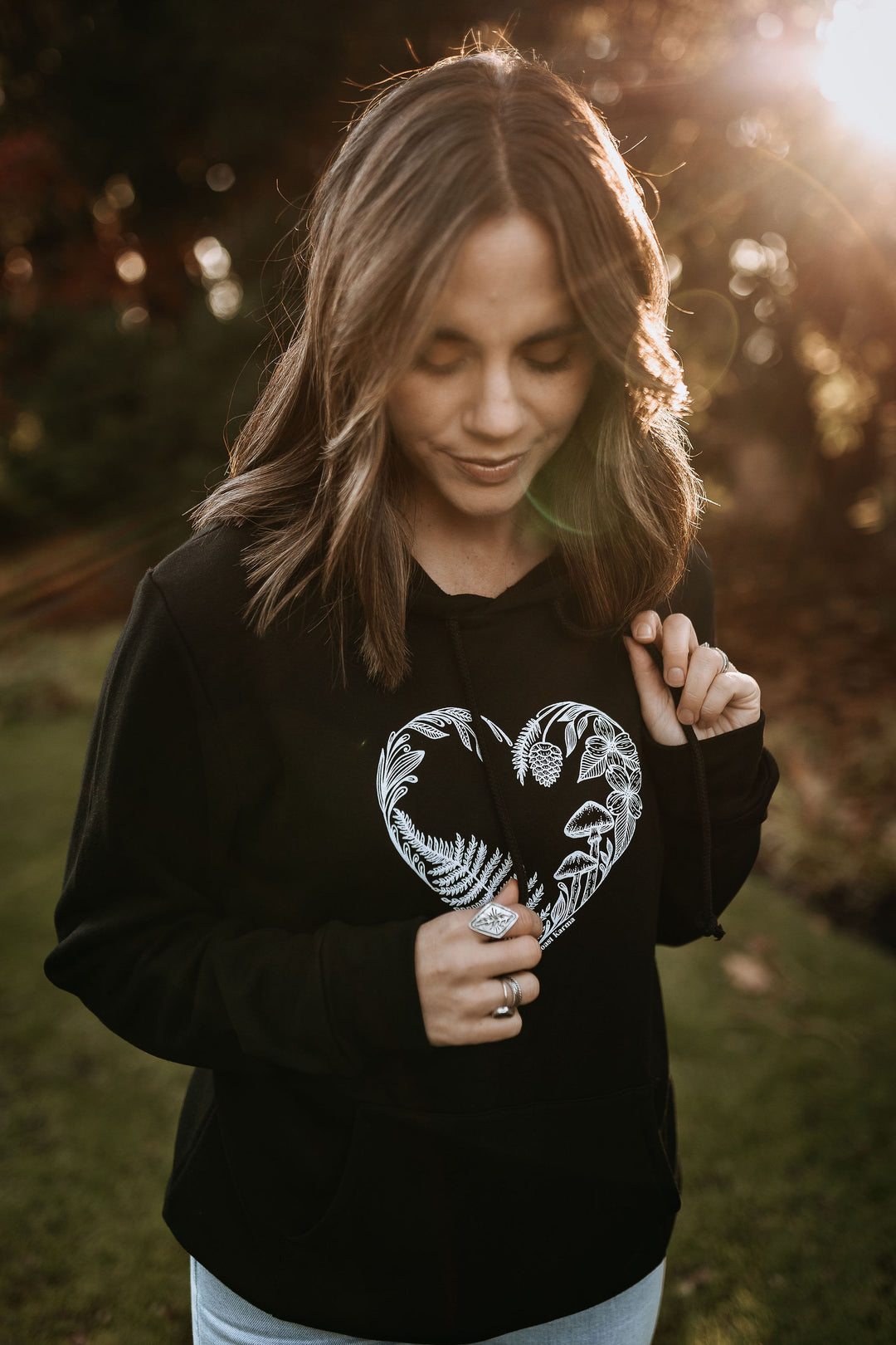 Heart Creation Hoodie - Black *Made in Canada*