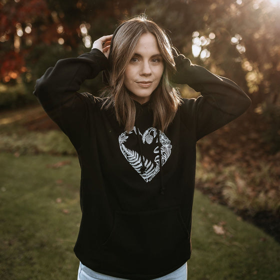 Heart Creation Hoodie in Black *Made in Canada*