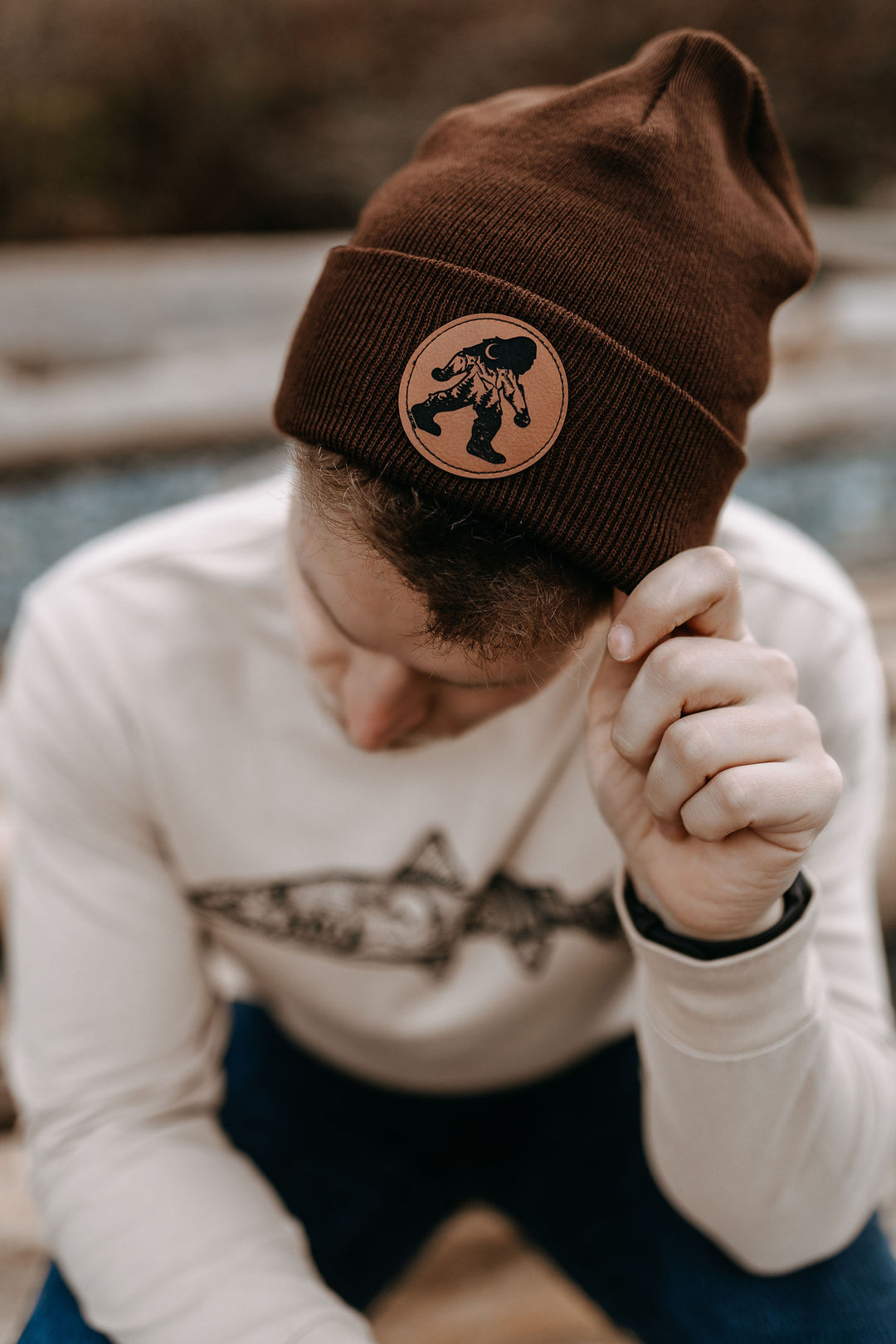 Sasquatch Toque in Dark Brown