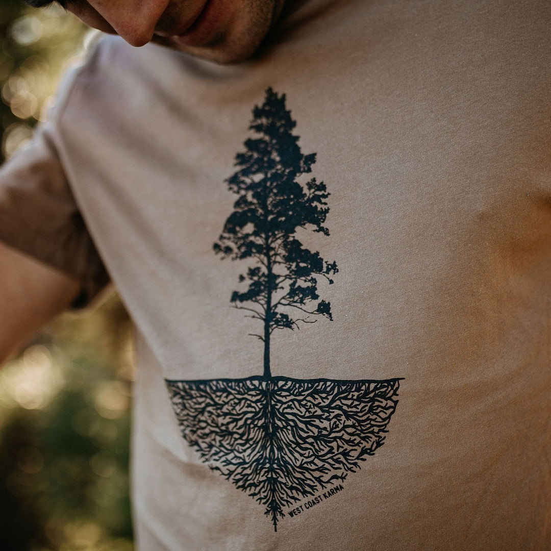 Tree Mycelium Tee in Vintage Brown