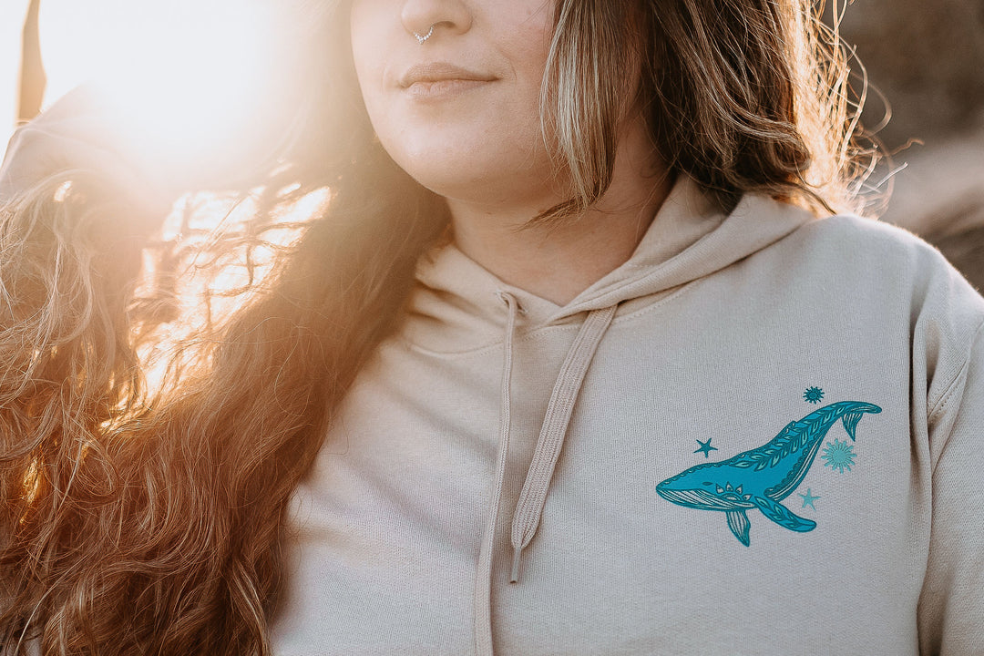 Respect The Locals Hoodie in Sand