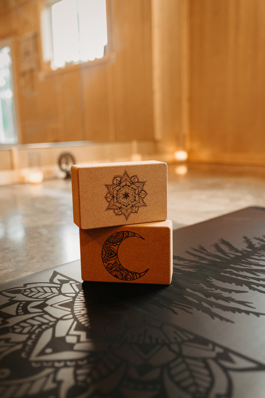 Eco Cork Moon Yoga Block