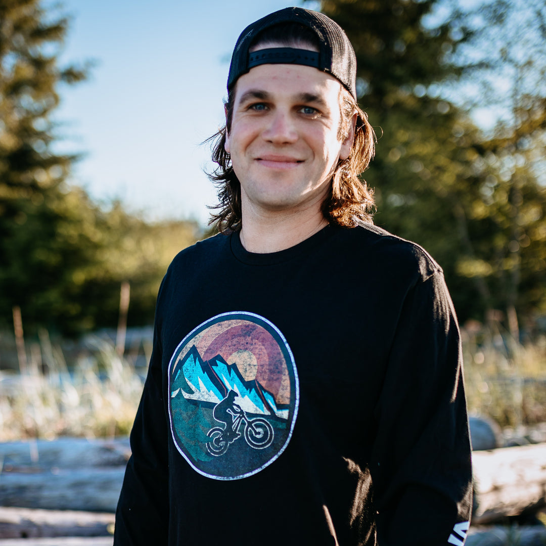 Van Isle Retro Mountain Bike L/S Tee