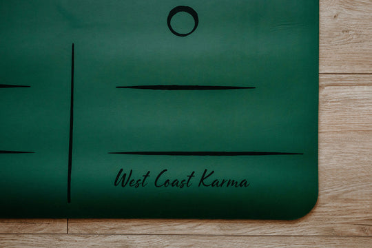 Tree Mycelium Engraved Forest Green Yoga Mat 5mm
