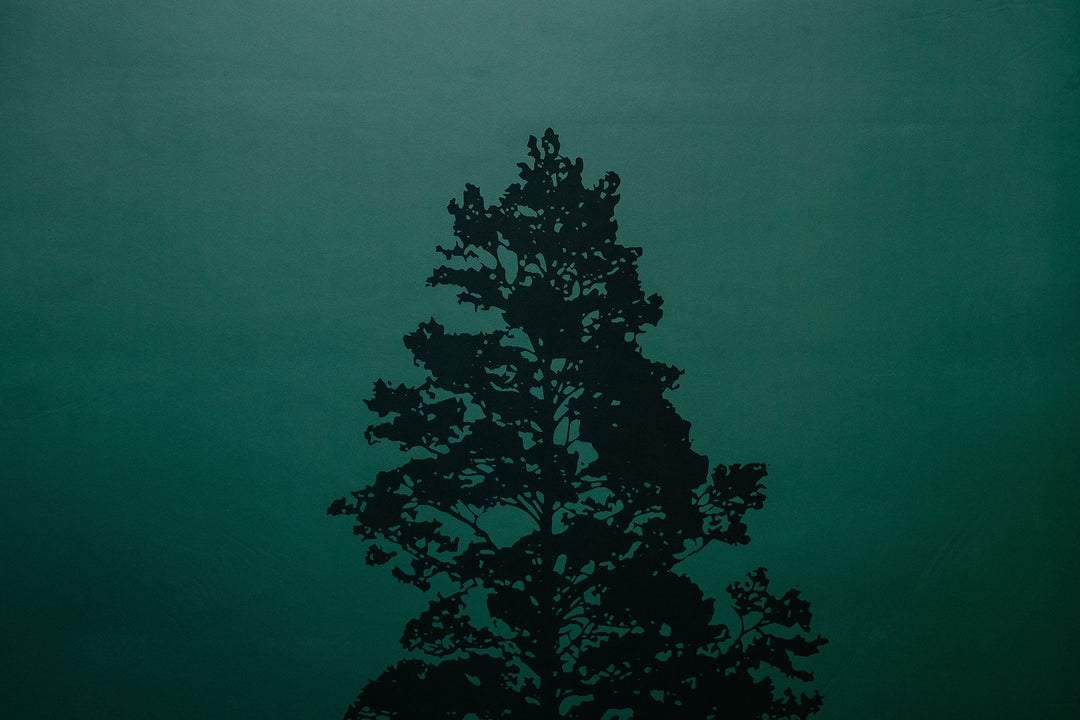 Tree Mycelium Engraved Forest Green Yoga Mat 5mm