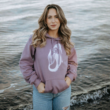 Celestial Mermaid Hoodie in Light Violet