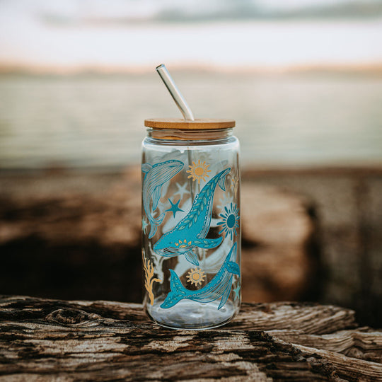 Sea Of Life Glass Tumbler