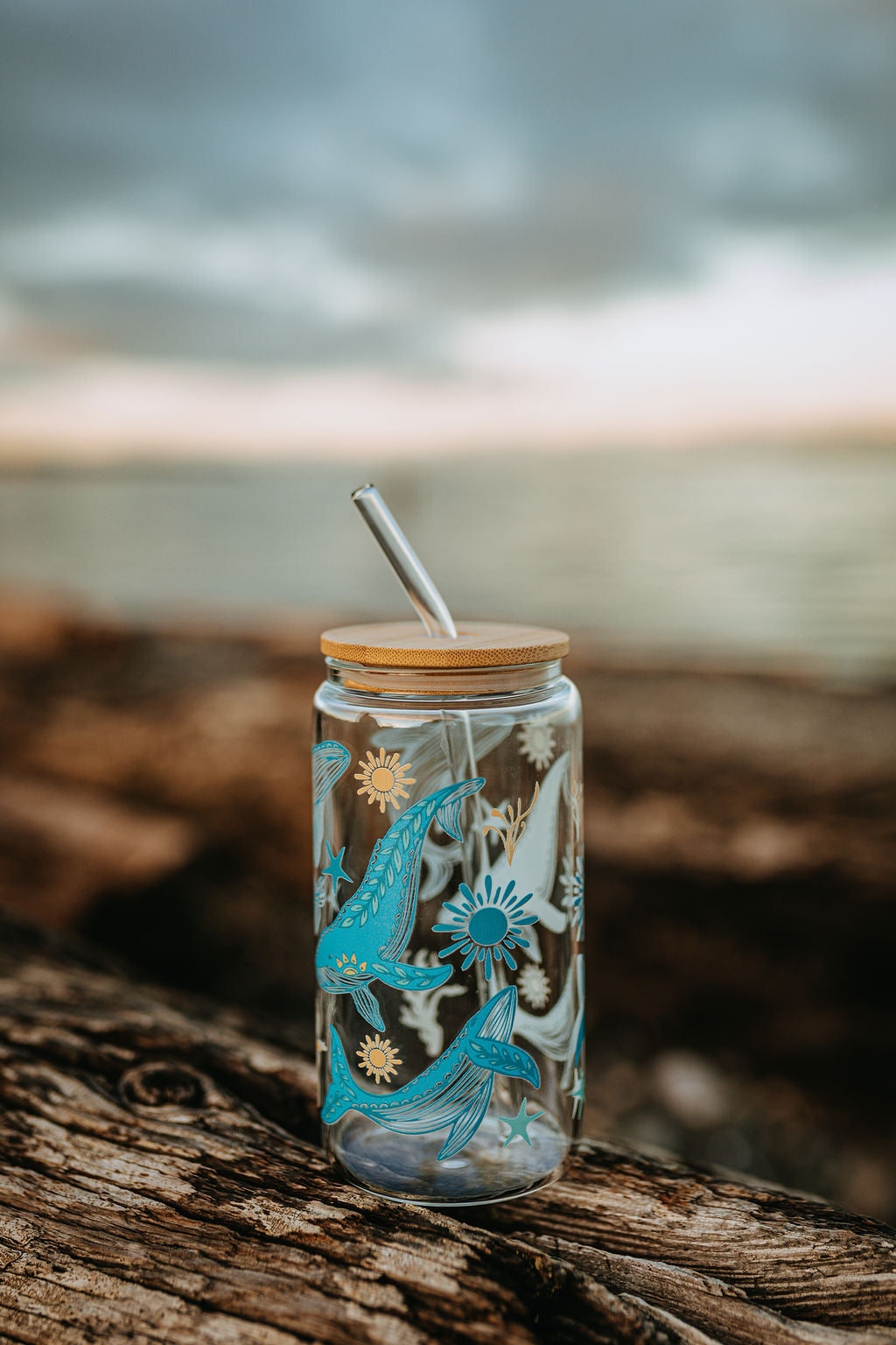 Sea Of Life Glass Tumbler