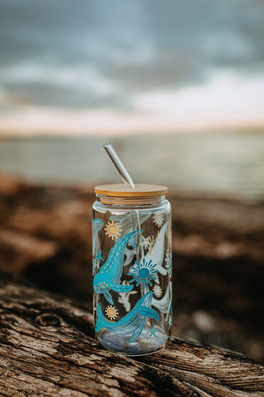 Sea Of Life Glass Tumbler