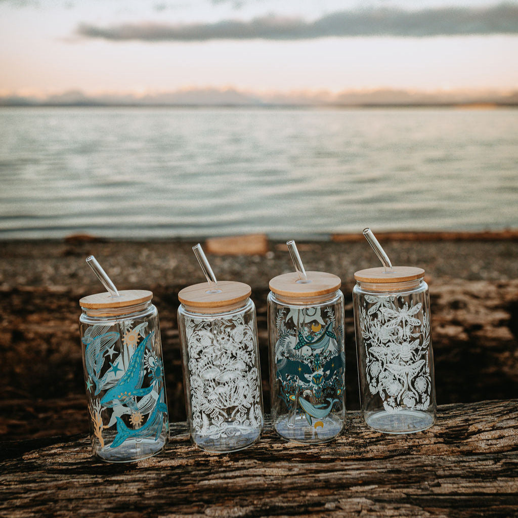 Cottage Mushroom Glass Tumbler