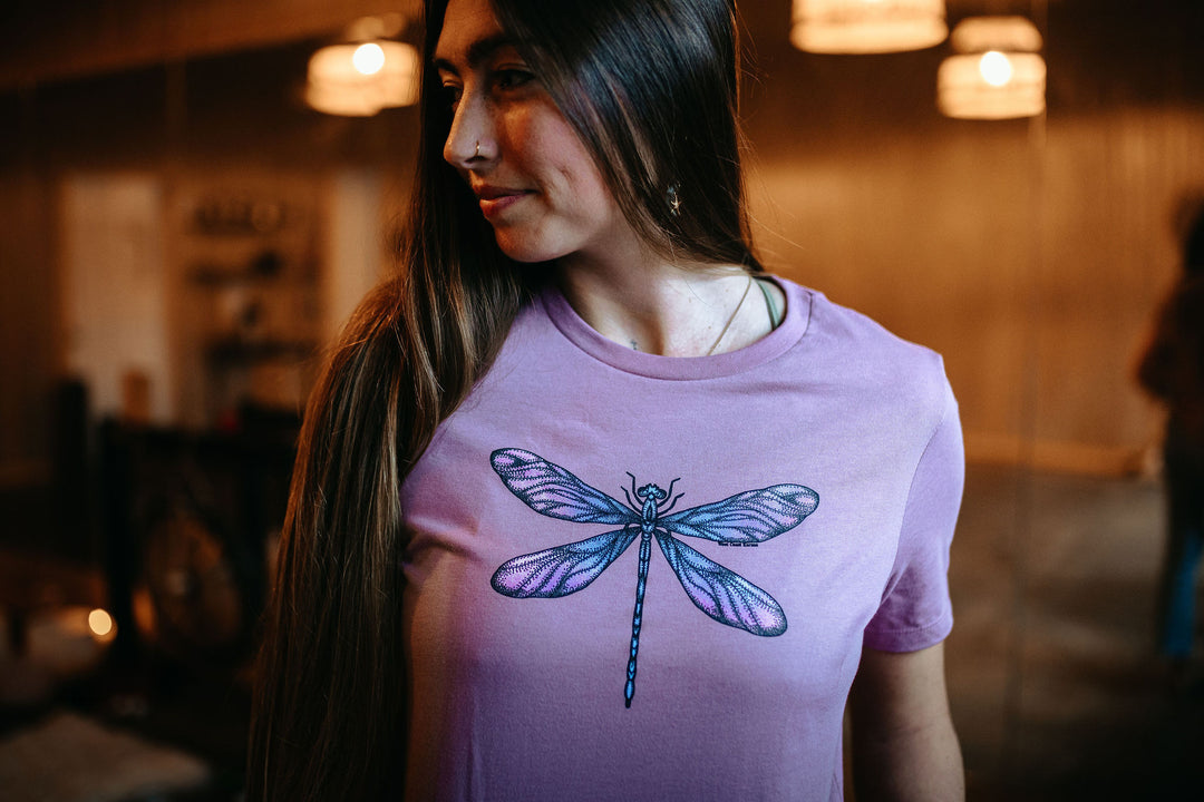 Dragonfly Relaxed Tee in Orchid