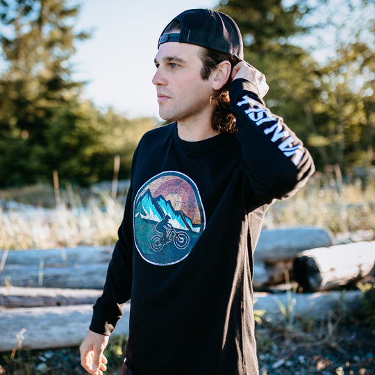 Van Isle Retro Mountain Bike L/S Tee