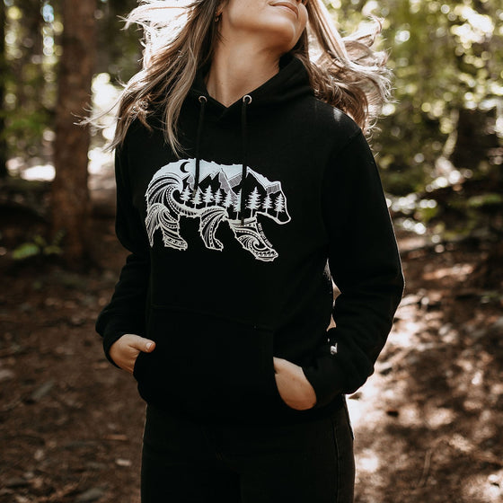 Spirit Bear Hoodie in Black