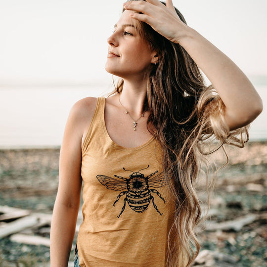 Bumble Bee Tank in Mustard