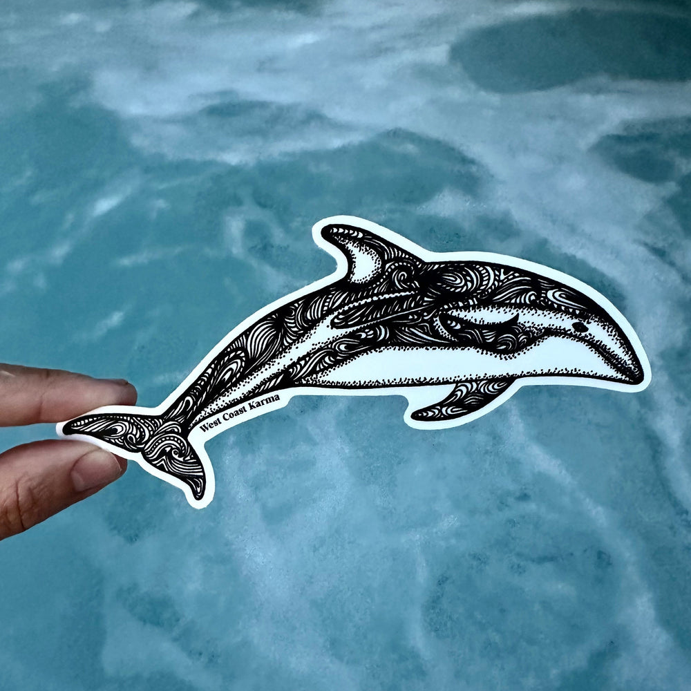 White Sided Pacific Dolphin Sticker